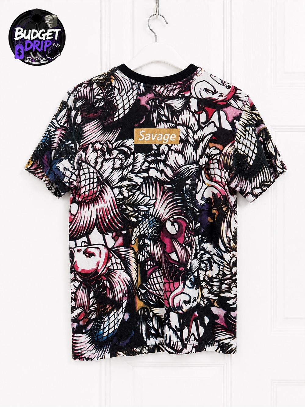 Savage Kids Short Sleeve Graphic Tee - Black Multicolor